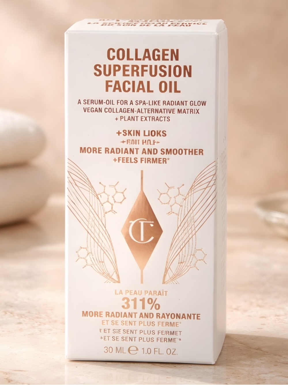 Charlotte Tilbury Full Size Collagen Superfusion Facial Oil NIB - Picture 2 of 8